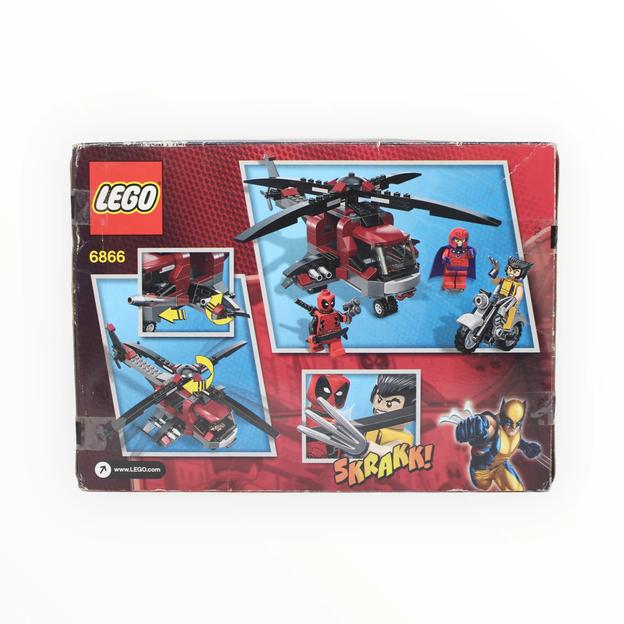 Retired Set 6866 Marvel Super Heroes Wolverine’s Chopper Showdown (damaged box) - Image 2