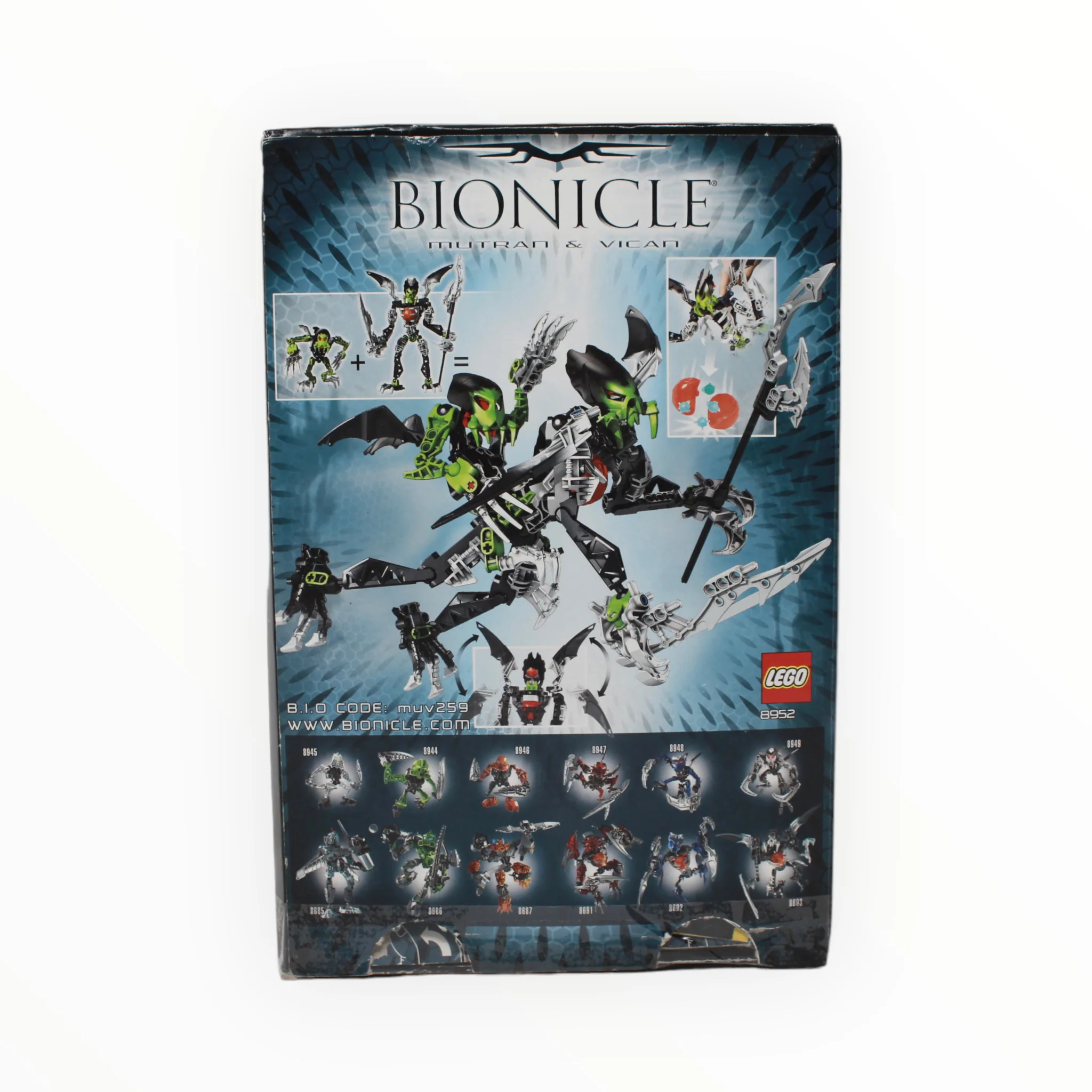 Certified Used Set 8952 Bionicle Mutran & Vican - Image 2