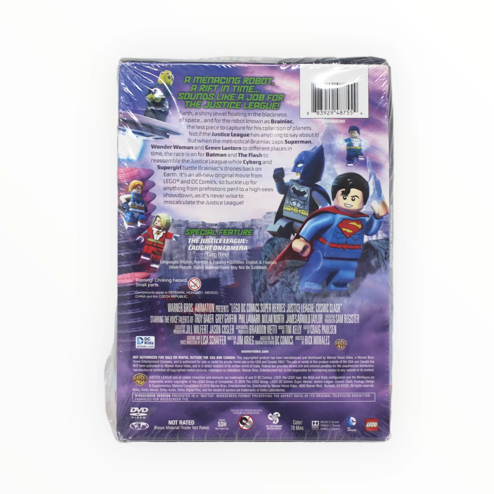 Retired DVD Set - LEGO DC Super Heroes “Cosmic Clash” (with Cosmic Boy minifigure) - Image 2