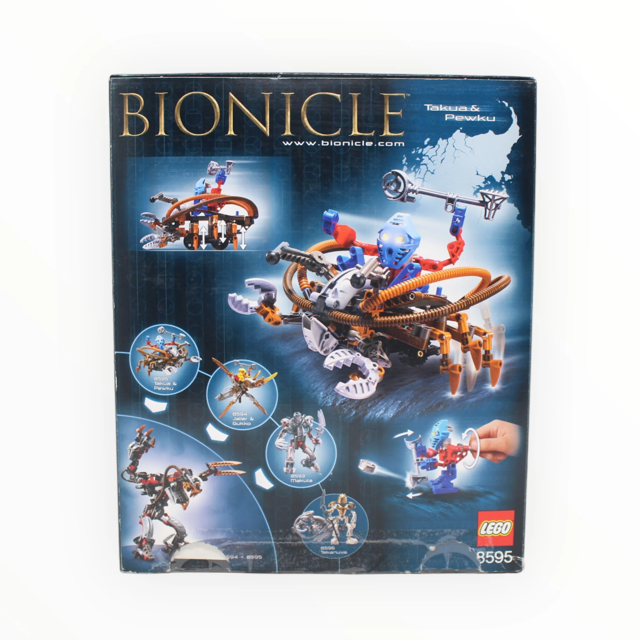 Certified Used Set 8595 Bionicle Takua & Pewku - Image 2