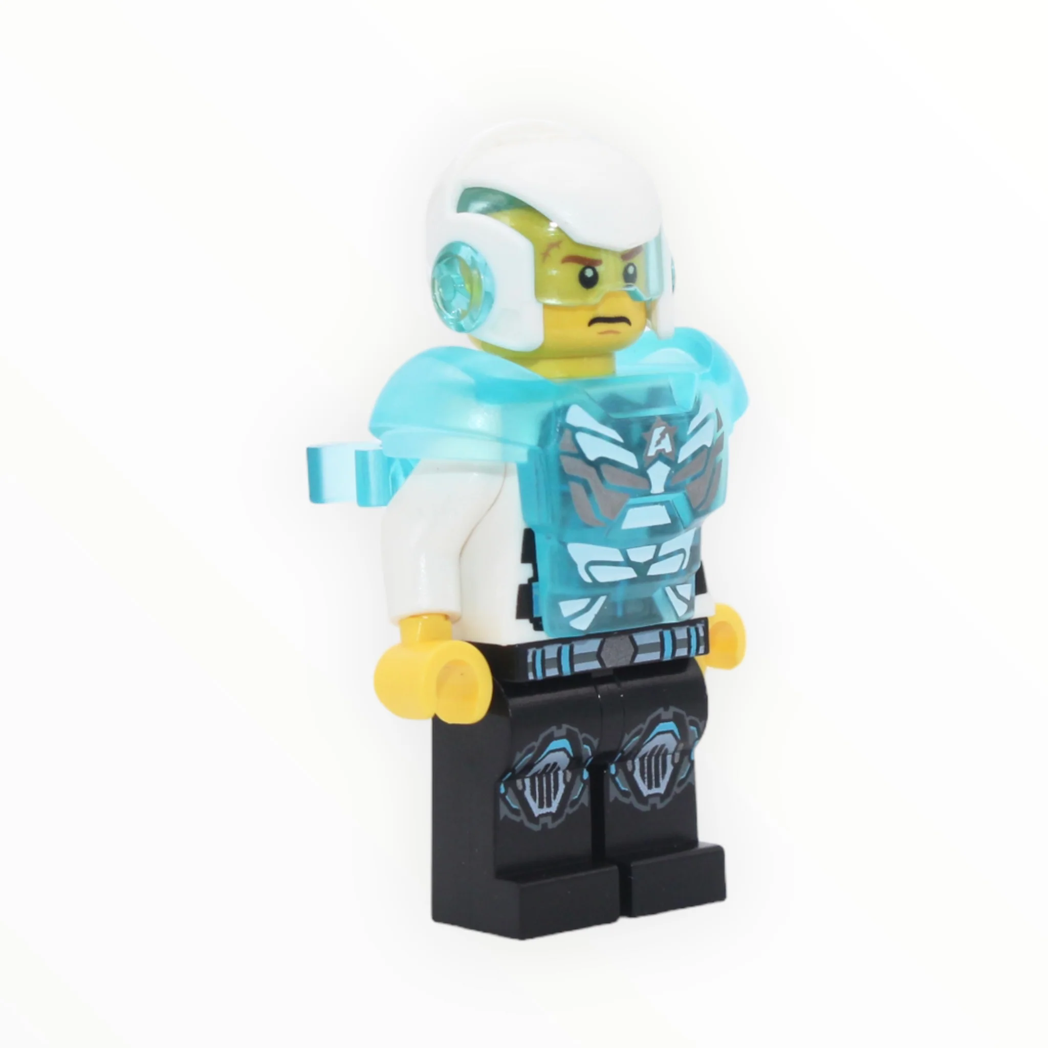 Agent Max Burns (helmet, armor, white torso)
