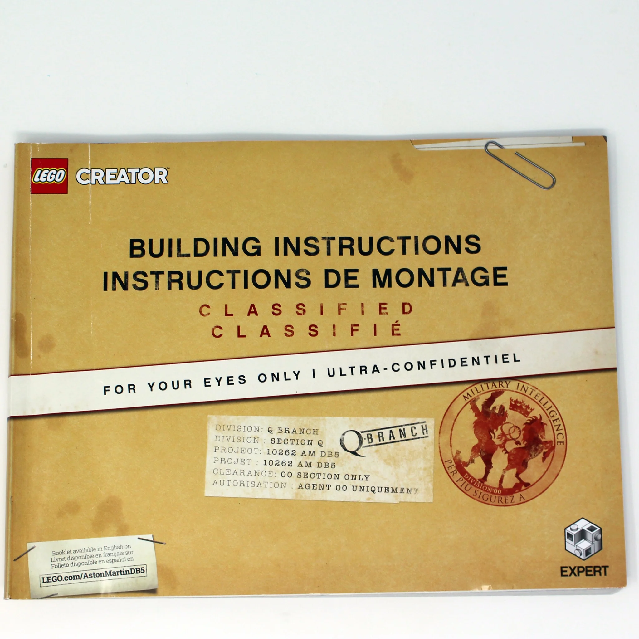 Used Set 10262 Creator James Bond Aston Martin DB5 - Image 7