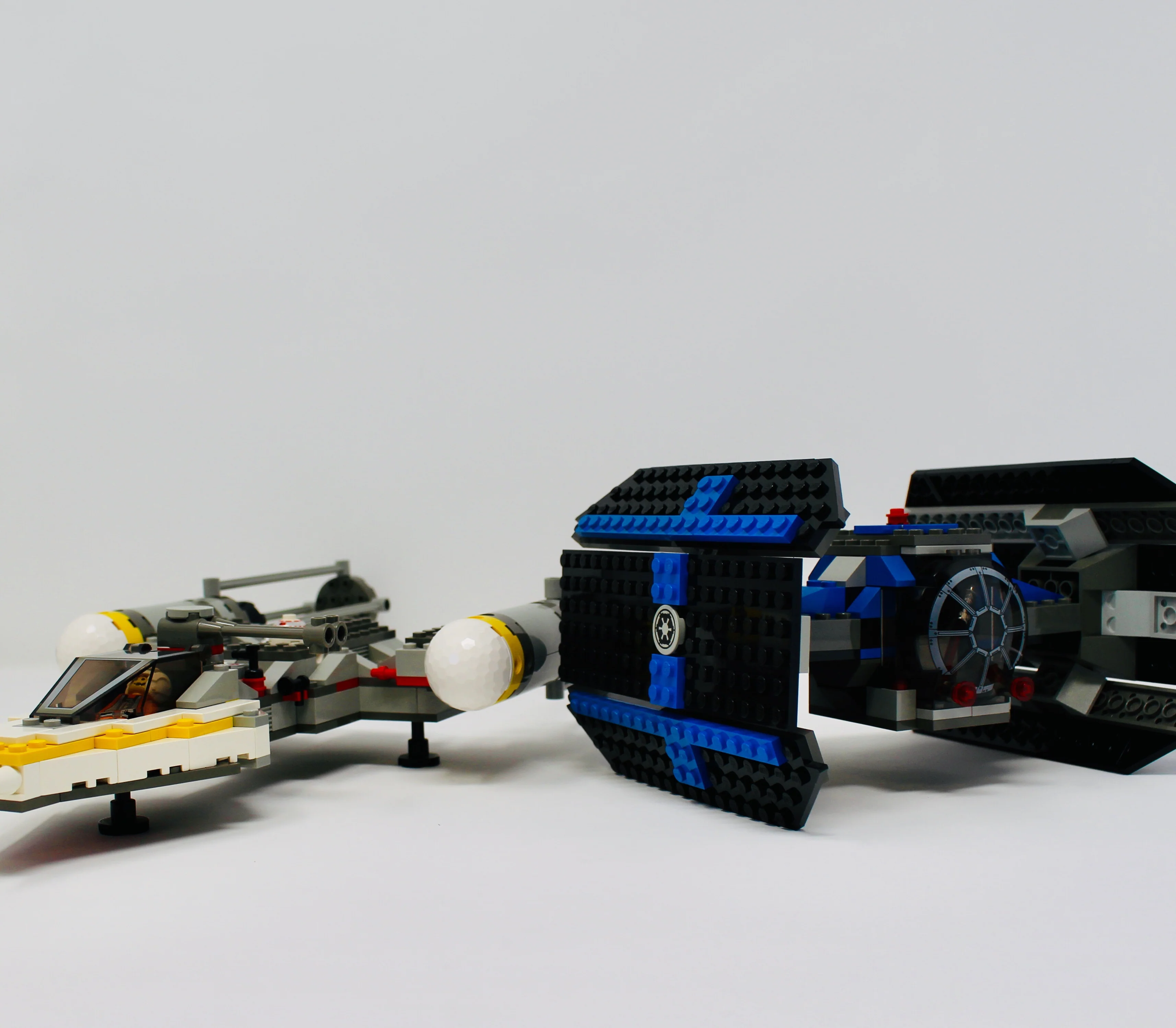 Used Set 7150 Star Wars TIE Fighter & Y-Wing