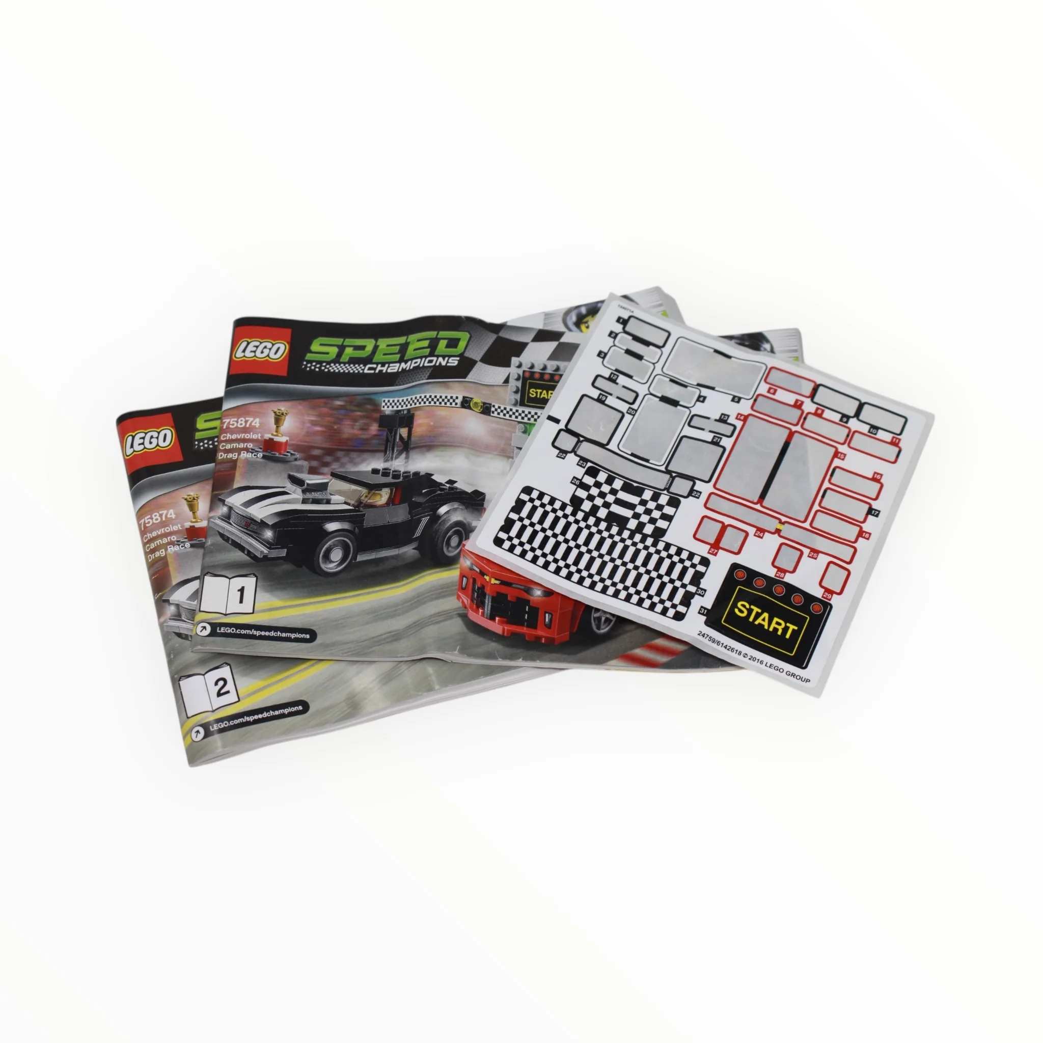 Used Set 75874 Speed Champions Chevrolet Camaro Drag Race - Image 12