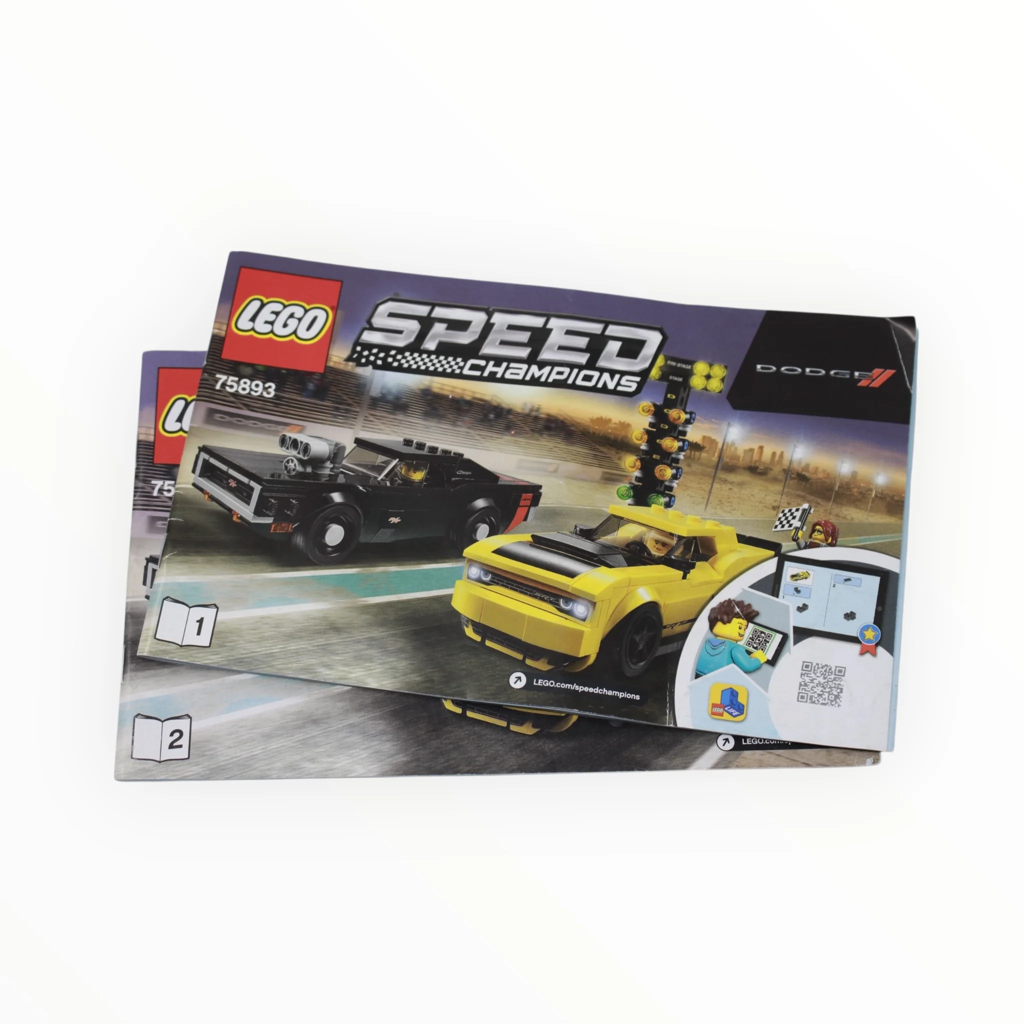 Used Set 75893 Speed Champions 2018 Dodge Challenger SRT Demon and 1970 Dodge Charger R/T - Image 9
