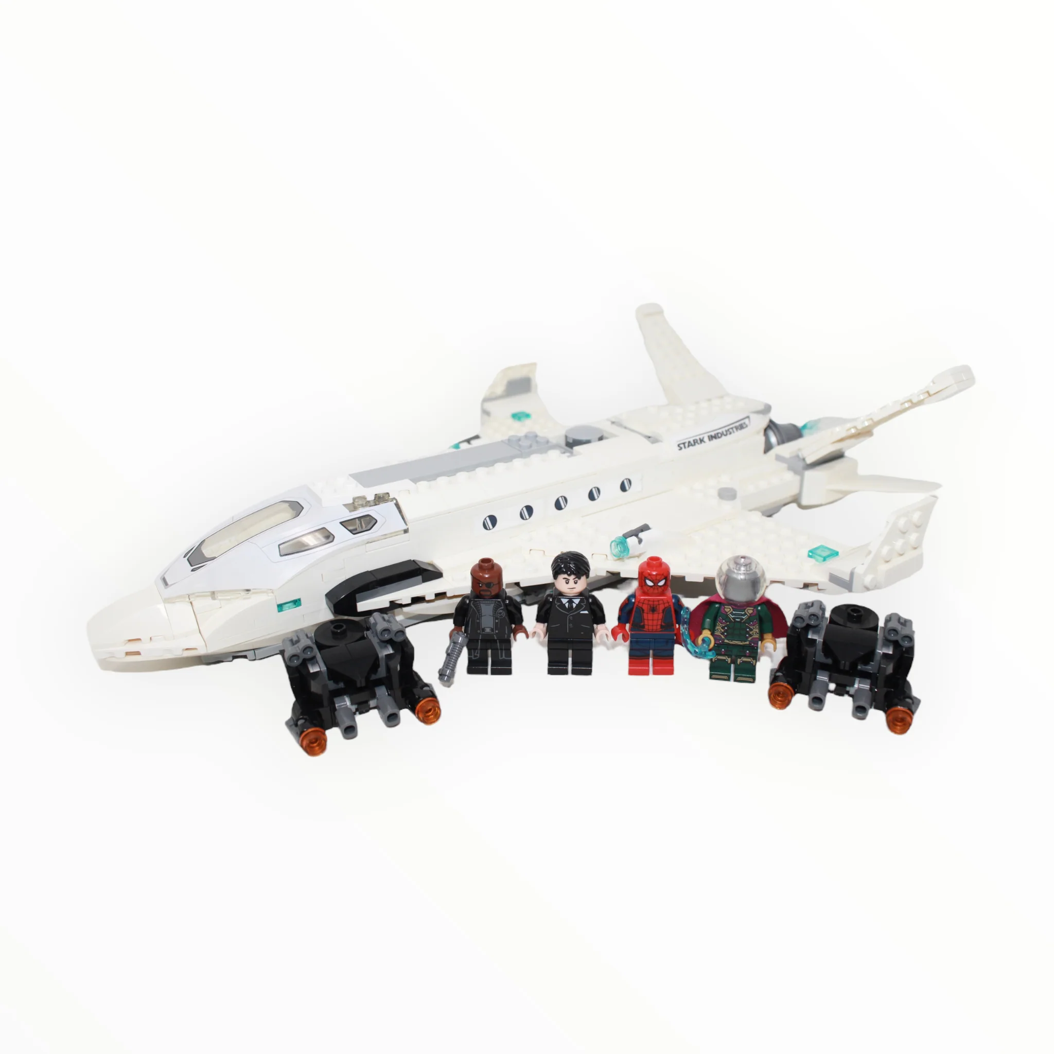 Used Set 76130 Spider-Man: Far From Home Stark Jet and the Drone Attack