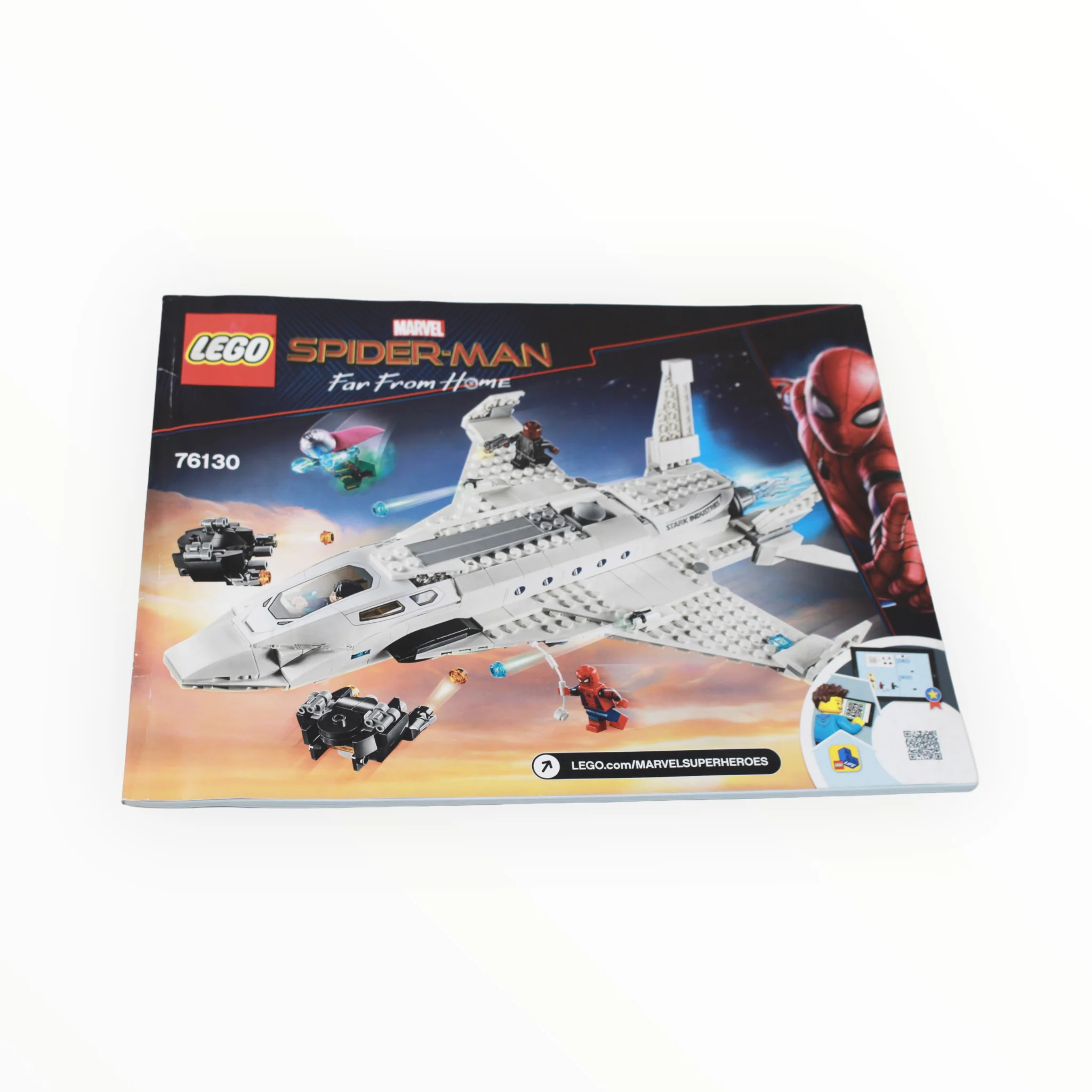 Used Set 76130 Spider-Man: Far From Home Stark Jet and the Drone Attack - Image 7