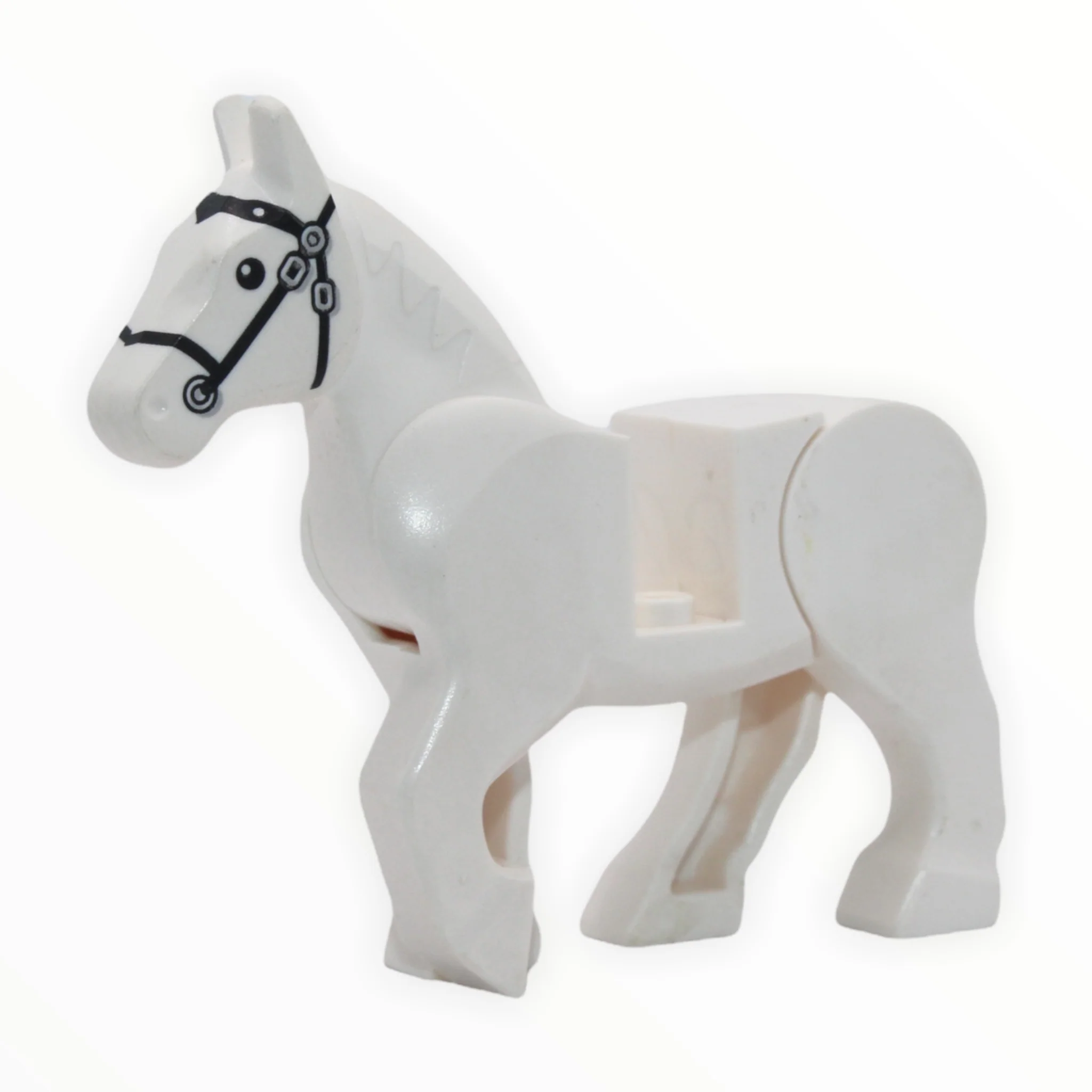 White Horse (black bridle, movable legs, 2013) - Image 2