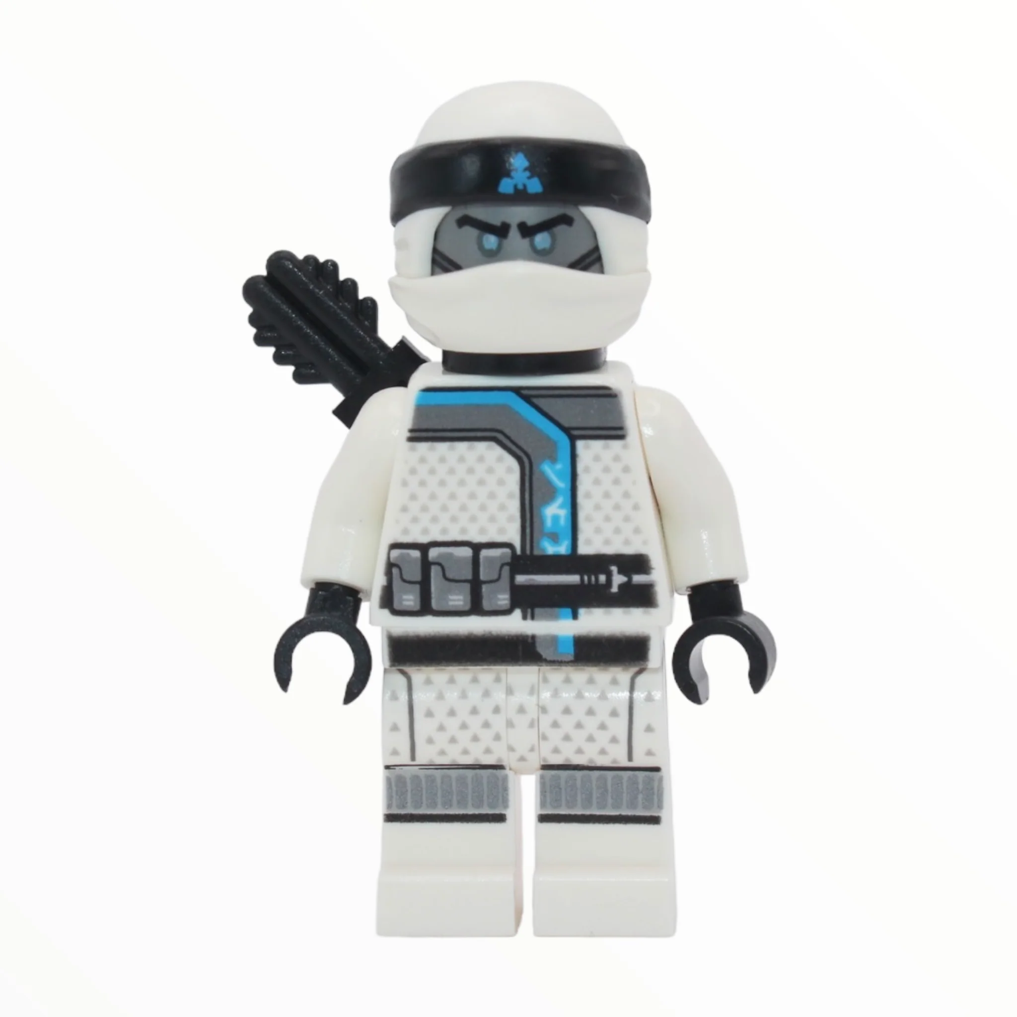Zane (Sons of Garmadon, black wrap with blue symbol, quiver)